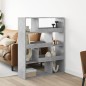 vidaXL Libreria Grigio Cemento 100x33x125,5 cm in Legno Multistrato vidaXL Libreria Grigio Cemento 100x33x125,5 cm in Legno Multistrato