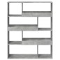 vidaXL Libreria Grigio Cemento 100x33x125,5 cm in Legno Multistrato vidaXL Libreria Grigio Cemento 100x33x125,5 cm in Legno Multistrato