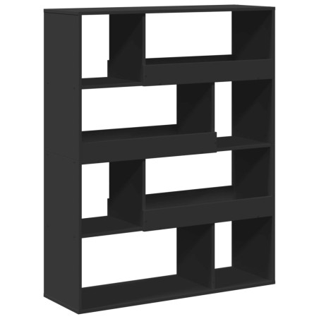 vidaXL Libreria Nera 100x33x125,5 cm in Legno Multistrato