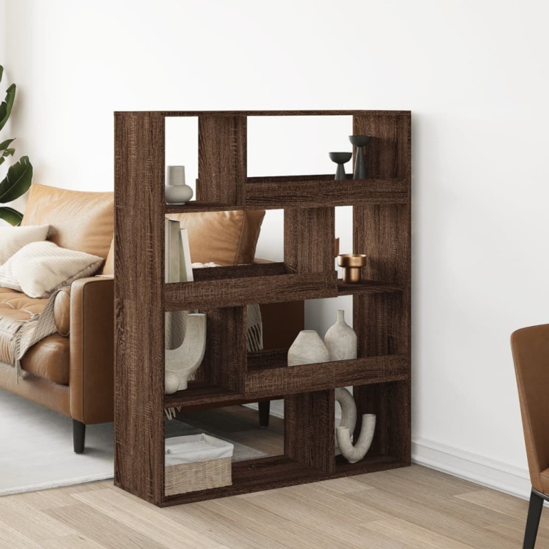 vidaXL Divisorio Stanza Rovere Marrone 100x33x125,5 cm in Truciolato vidaXL Divisorio Stanza Rovere Marrone 100x33x125,5 cm in Truciolato