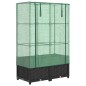 vidaXL Letto Rialzato con Copertura Serra Effetto Rattan 80x40x138 cm vidaXL Letto Rialzato con Copertura Serra Effetto Rattan 80x40x138 cm