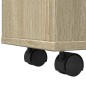 vidaXL Mobile da Bagno Stretto con Ruote Rovere Sonoma in Truciolato vidaXL Mobile da Bagno Stretto con Ruote Rovere Sonoma in Truciolato