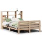 vidaXL Letto senza Materasso 135x190 cm in Legno Massello di Pino vidaXL Letto senza Materasso 135x190 cm in Legno Massello di Pino