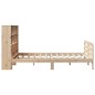 vidaXL Letto senza Materasso 135x190 cm in Legno Massello di Pino vidaXL Letto senza Materasso 135x190 cm in Legno Massello di Pino
