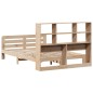 vidaXL Letto senza Materasso 135x190 cm in Legno Massello di Pino vidaXL Letto senza Materasso 135x190 cm in Legno Massello di Pino