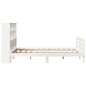 vidaXL Giroletto senza Materasso Bianco 160x200 cm Legno Massello Pino vidaXL Giroletto senza Materasso Bianco 160x200 cm Legno Massello Pino
