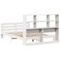 vidaXL Giroletto senza Materasso Bianco 160x200 cm Legno Massello Pino vidaXL Giroletto senza Materasso Bianco 160x200 cm Legno Massello Pino