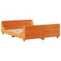 vidaXL Letto senza Materasso Marrone Cera 135x190 cm in Legno di Pino vidaXL Letto senza Materasso Marrone Cera 135x190 cm in Legno di Pino