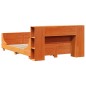 vidaXL Letto senza Materasso Marrone Cera 135x190 cm in Legno di Pino vidaXL Letto senza Materasso Marrone Cera 135x190 cm in Legno di Pino