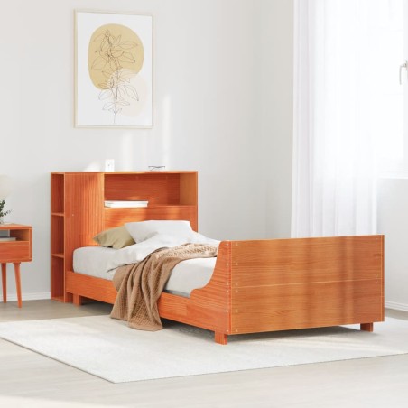vidaXL Letto senza Materasso Marrone Cera 75x190 cm in Legno di Pino