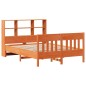 vidaXL Giroletto senza Materasso Marrone Cera 150x200 cm Legno di Pino vidaXL Giroletto senza Materasso Marrone Cera 150x200 cm Legno di Pino