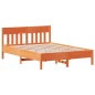 vidaXL Giroletto senza Materasso Marrone Cera 150x200 cm Legno di Pino vidaXL Giroletto senza Materasso Marrone Cera 150x200 cm Legno di Pino