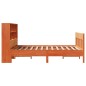 vidaXL Giroletto senza Materasso Marrone Cera 150x200 cm Legno di Pino vidaXL Giroletto senza Materasso Marrone Cera 150x200 cm Legno di Pino