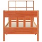 vidaXL Giroletto senza Materasso Marrone Cera 100x200 cm Legno di Pino vidaXL Giroletto senza Materasso Marrone Cera 100x200 cm Legno di Pino
