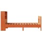 vidaXL Giroletto senza Materasso Marrone Cera 100x200 cm Legno di Pino vidaXL Giroletto senza Materasso Marrone Cera 100x200 cm Legno di Pino
