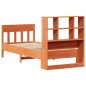 vidaXL Giroletto senza Materasso Marrone Cera 100x200 cm Legno di Pino vidaXL Giroletto senza Materasso Marrone Cera 100x200 cm Legno di Pino