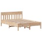 vidaXL Letto senza Materasso 135x190 cm in Legno Massello di Pino