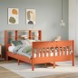 vidaXL Letto senza Materasso Marrone Cera 120x190 cm in Legno di Pino vidaXL Letto senza Materasso Marrone Cera 120x190 cm in Legno di Pino