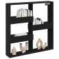 vidaXL Armadietto a Muro Nero 80x15x80 cm in Legno Multistrato vidaXL Armadietto a Muro Nero 80x15x80 cm in Legno Multistrato