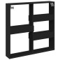 vidaXL Armadietto a Muro Nero 80x15x80 cm in Legno Multistrato vidaXL Armadietto a Muro Nero 80x15x80 cm in Legno Multistrato