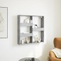 vidaXL Armadietto a Muro Grigio Cemento 80x15x80 cm Legno Multistrato vidaXL Armadietto a Muro Grigio Cemento 80x15x80 cm Legno Multistrato