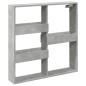 vidaXL Armadietto a Muro Grigio Cemento 80x15x80 cm Legno Multistrato vidaXL Armadietto a Muro Grigio Cemento 80x15x80 cm Legno Multistrato