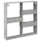 vidaXL Armadietto a Muro Grigio Cemento 80x15x80 cm Legno Multistrato vidaXL Armadietto a Muro Grigio Cemento 80x15x80 cm Legno Multistrato
