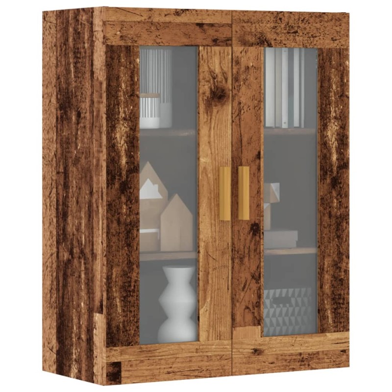 vidaXL Armadietto Pensile a Parete Legno Antico 69,5x34x90 cm vidaXL Armadietto Pensile a Parete Legno Antico 69,5x34x90 cm