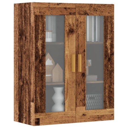 vidaXL Armadietto Pensile a Parete Legno Antico 69,5x34x90 cm