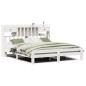 vidaXL Letto Libreria senza Materasso Bianco 200x200 cm Legno di Pino vidaXL Letto Libreria senza Materasso Bianco 200x200 cm Legno di Pino