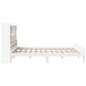 vidaXL Letto Libreria senza Materasso Bianco 200x200 cm Legno di Pino vidaXL Letto Libreria senza Materasso Bianco 200x200 cm Legno di Pino