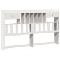 vidaXL Letto Libreria senza Materasso Bianco 200x200 cm Legno di Pino vidaXL Letto Libreria senza Materasso Bianco 200x200 cm Legno di Pino