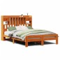 vidaXL Letto Libreria senza Materasso Marrone Cera 160x200 cm in Pino vidaXL Letto Libreria senza Materasso Marrone Cera 160x200 cm in Pino