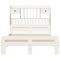 vidaXL Letto Libreria senza Materasso Bianco 120x190 cm Legno di Pino