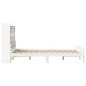 vidaXL Letto Libreria senza Materasso Bianco 120x190 cm Legno di Pino