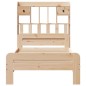 vidaXL Letto Libreria senza Materasso 90x190 cm Legno Massello Pino