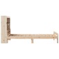 vidaXL Letto Libreria senza Materasso 90x190 cm Legno Massello Pino