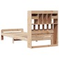 vidaXL Letto Libreria senza Materasso 90x190 cm Legno Massello Pino