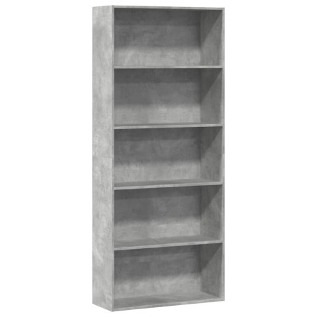 vidaXL Libreria Grigio Cemento 80x30x189 cm in Legno Multistrato