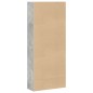 vidaXL Libreria Grigio Cemento 80x30x189 cm in Legno Multistrato