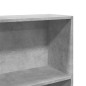 vidaXL Libreria Grigio Cemento 80x30x189 cm in Legno Multistrato
