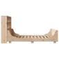 vidaXL Letto Libreria senza Materasso 120x200 cm Legno Massello vidaXL Letto Libreria senza Materasso 120x200 cm Legno Massello