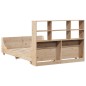 vidaXL Letto Libreria senza Materasso 120x200 cm Legno Massello vidaXL Letto Libreria senza Materasso 120x200 cm Legno Massello