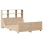 vidaXL Letto Libreria senza Materasso 135x190 cm in Legno Massello vidaXL Letto Libreria senza Materasso 135x190 cm in Legno Massello