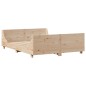vidaXL Letto Libreria senza Materasso 135x190 cm in Legno Massello vidaXL Letto Libreria senza Materasso 135x190 cm in Legno Massello