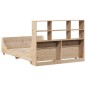 vidaXL Letto Libreria senza Materasso 135x190 cm in Legno Massello vidaXL Letto Libreria senza Materasso 135x190 cm in Legno Massello