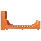 vidaXL Letto Libreria senza Materasso Marrone Cera 100x200 cm Legno