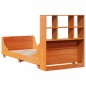 vidaXL Letto Libreria senza Materasso Marrone Cera 100x200 cm Legno