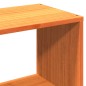 vidaXL Letto Libreria senza Materasso Marrone Cera 100x200 cm Legno