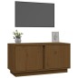 Mobile Porta TV Miele 80x35x40,5 cm in Legno Massello di Pino Mobile Porta TV Miele 80x35x40,5 cm in Legno Massello di Pino